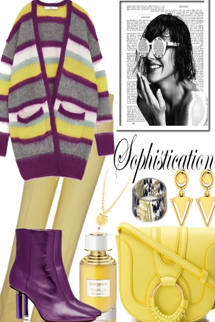 YELLOW AND SOME PURPLE- Fashion set