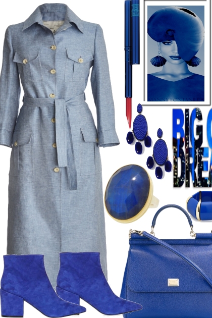 THE BLUES IS IN THE CITY- Fashion set