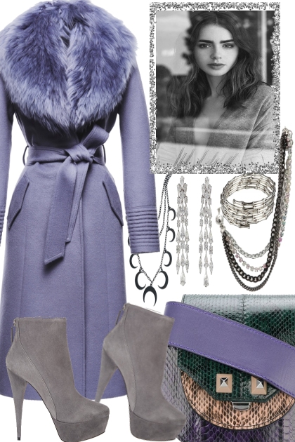 LAVENDER FIELDS AND GREY- Fashion set