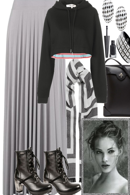 THE BLACK GOE WITH THE GREY- Combinaciónde moda