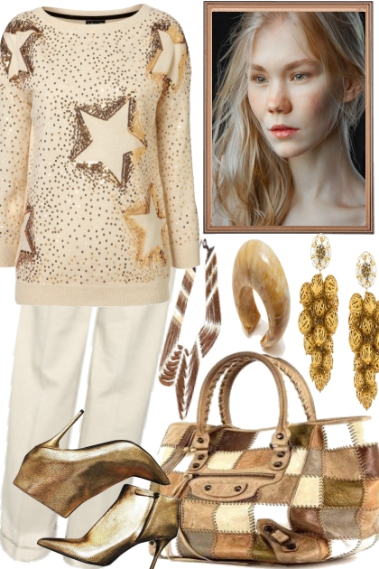 GOLDEN STARS FOR X-MAS- Fashion set