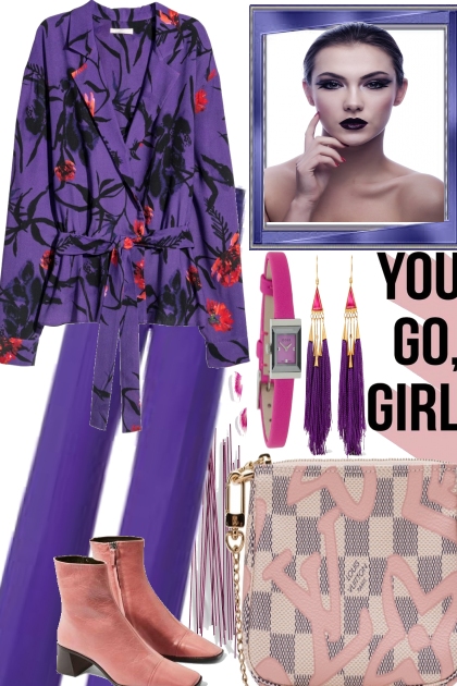 Purple brunch- combinação de moda