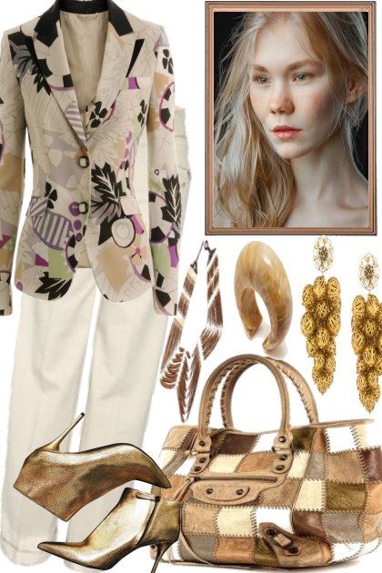 Next spring with gold- Fashion set