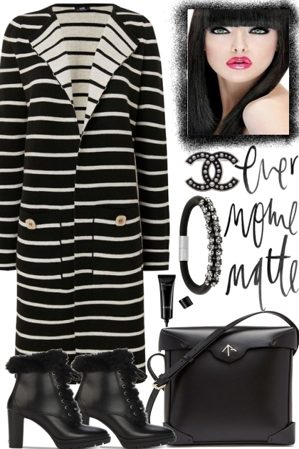 STRIPE YOUR BLACK- Modna kombinacija