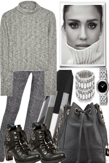 JUST EASY IN GREY- Combinaciónde moda