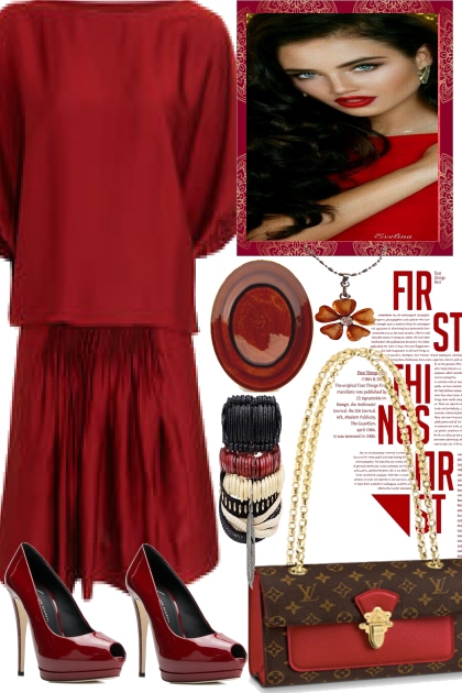 SHE´S A LADY IN RED- Fashion set