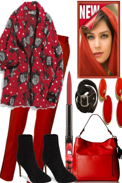 SHE LOVES RED- Modna kombinacija