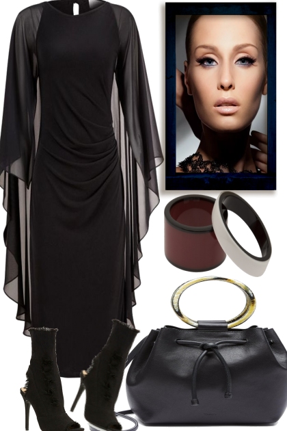 LITTLE BLACK DRESS FOR  A GREAT NIGHT- Модное сочетание