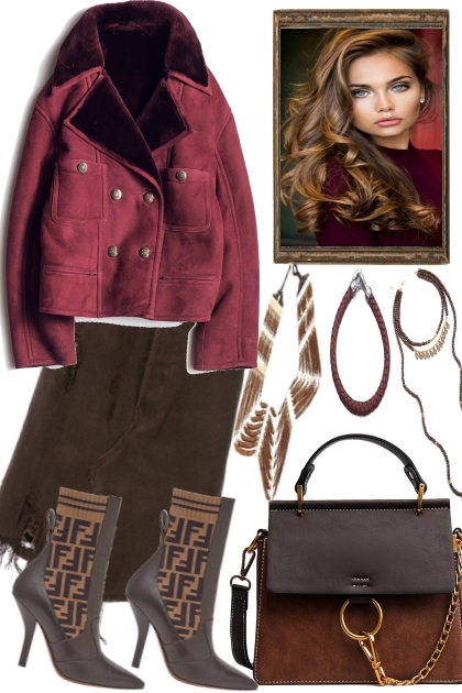 WARM JACKET, SHOPPING TIME- Fashion set