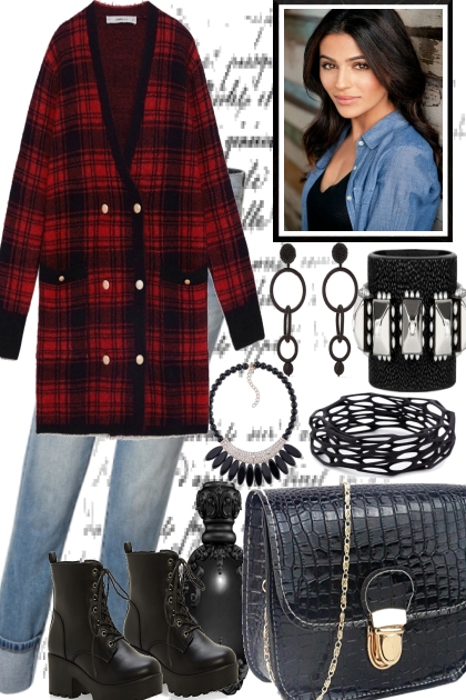 JEANS AND PLAIDS- Combinazione di moda