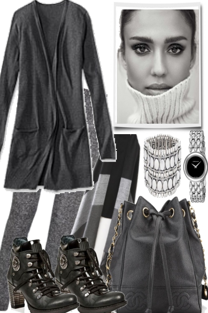 SO EASY, SO GREY- Fashion set