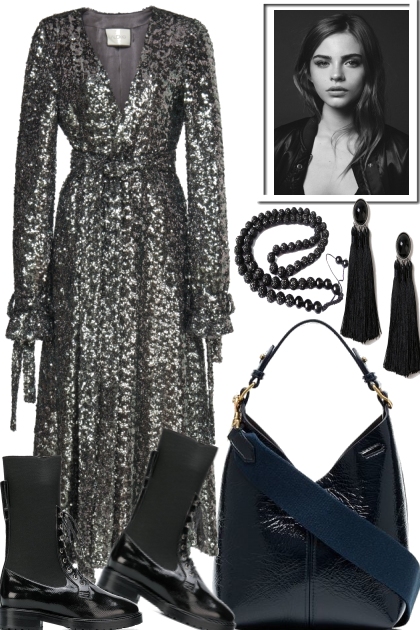 LET´S ROCK THE SILVER DRESS- Fashion set