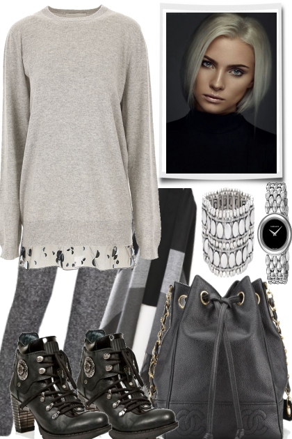 THE DAY IS  GREY, BUT DON´T CARE- Fashion set