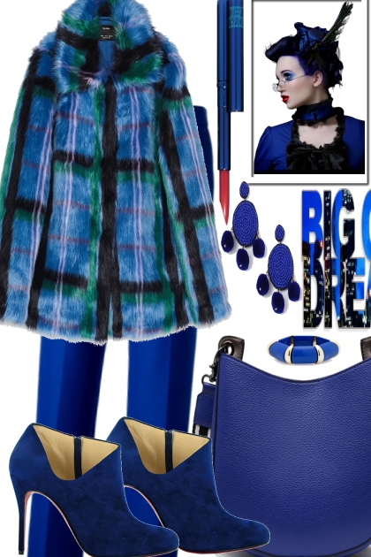 WARM AND COSY FOR THE BLUES- Fashion set