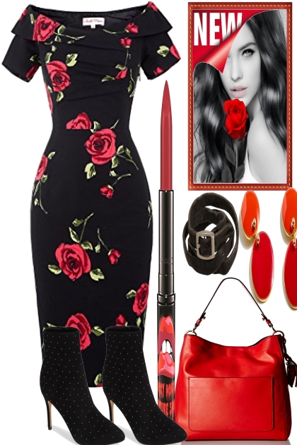 RED ROSES FOR THE LADY- Combinaciónde moda