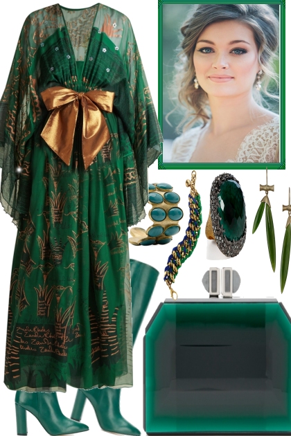 GREEN BEAUTY- Fashion set