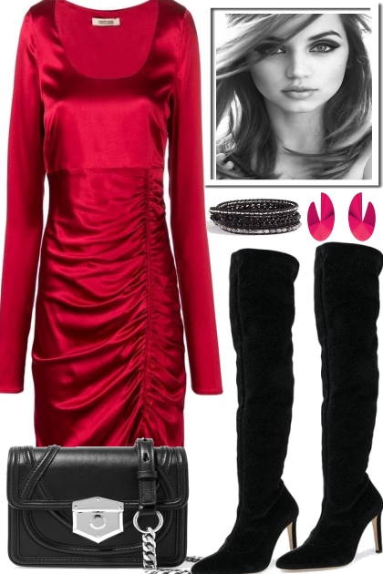 HOT BOOTS, HOT DRESS- Combinazione di moda