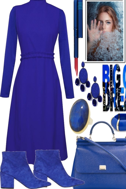 BIG DREAMS IN BLUE- Combinazione di moda