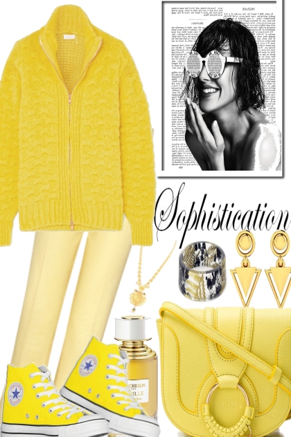 WINTER IN YELLOW, WAITING FOR SPRING- Fashion set