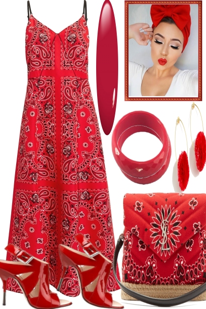 RED IN SUMMER- Fashion set