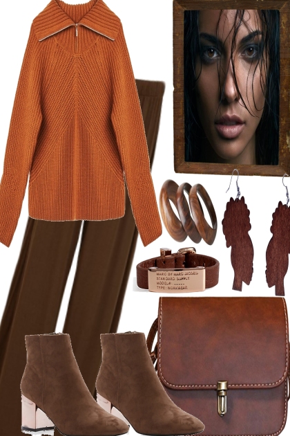 Orange for the Brownies- Fashion set