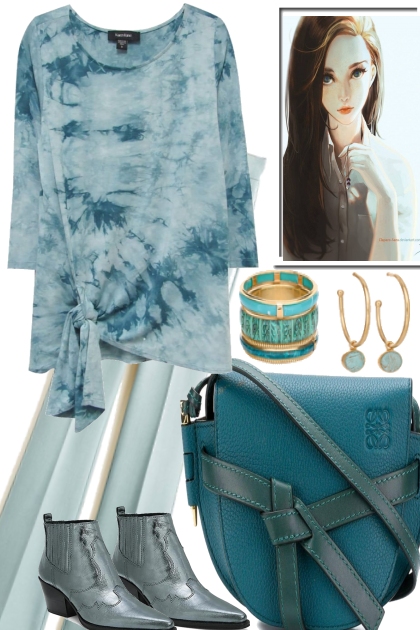 PRETTY IN AQUA- Combinazione di moda