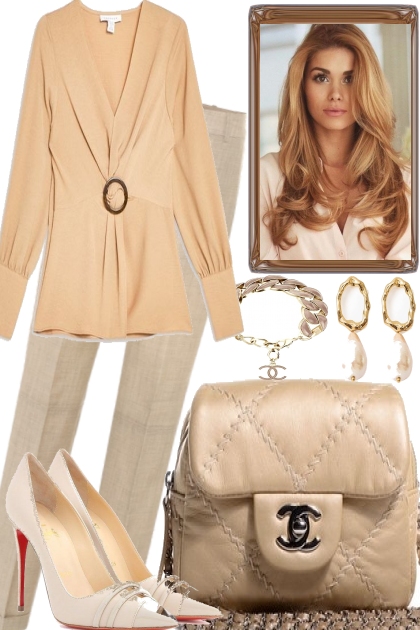 So pretty in beige for March- Fashion set