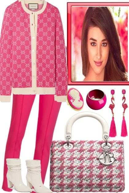BRIGHT YOUR DAY WITH PINK- Fashion set