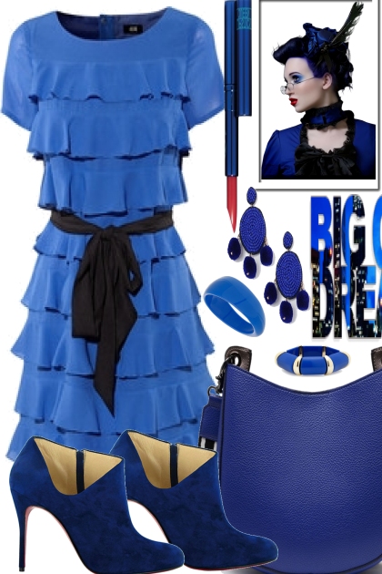 THE BLUES HAS BIG DREAMS- combinação de moda