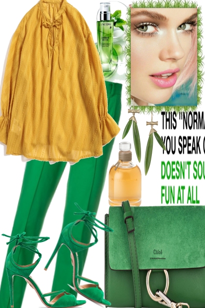 GREEN AND THE SUNSHINE- Модное сочетание