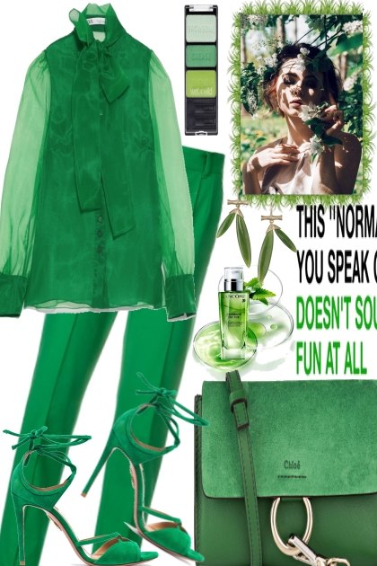 GREEN IN THE SUNSHINE- Fashion set