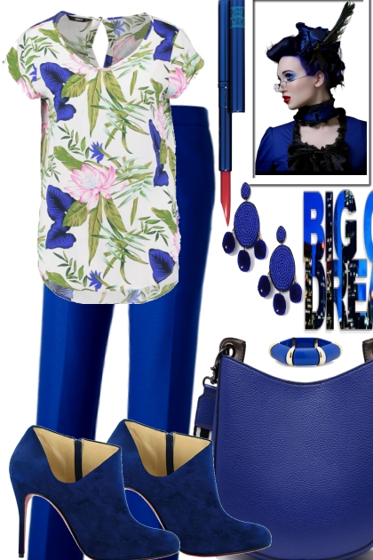 SPRING INTO BLUES- Combinazione di moda