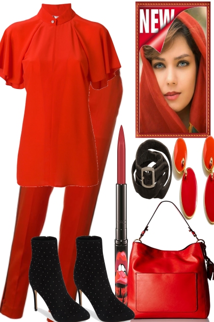 ALMOST ALL RED- Combinaciónde moda
