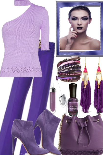 PURPLE LIGHT AND DARK- Fashion set