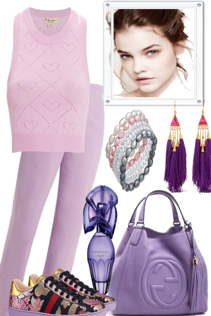 LOVELY LAVENDER DAYS- Fashion set