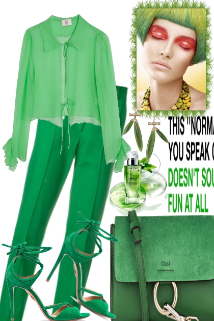 GREEN IN THE SUN- Fashion set