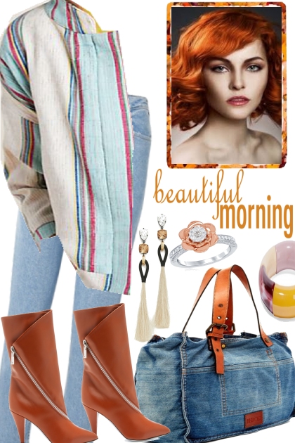 BEAUTIFUL MORNIG AND A CUP OF COFFEE- Fashion set