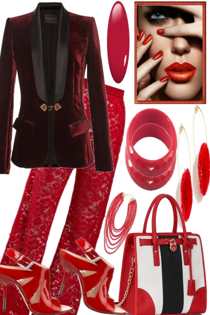 .DIFFERENT REDS- Fashion set