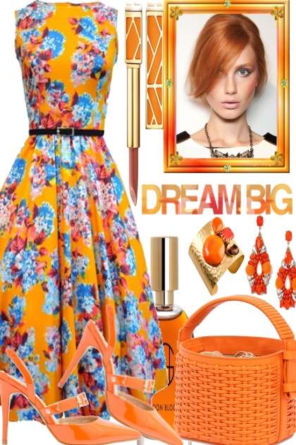 Dream Big, love Orange- Modna kombinacija