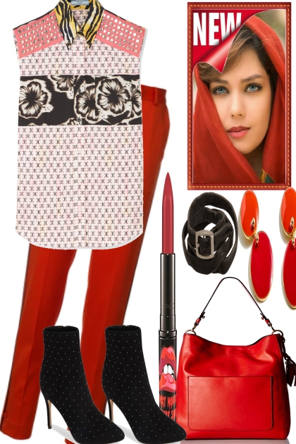 HERE YOU GO, RED IS NOT BAD- Fashion set