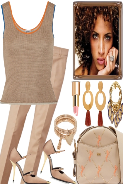 BEIGE IS OK- Fashion set