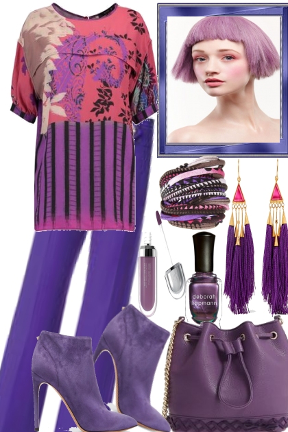 PURPLE- Combinazione di moda