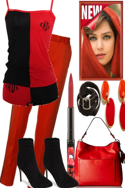 THE BLACK & THE RED- Combinaciónde moda