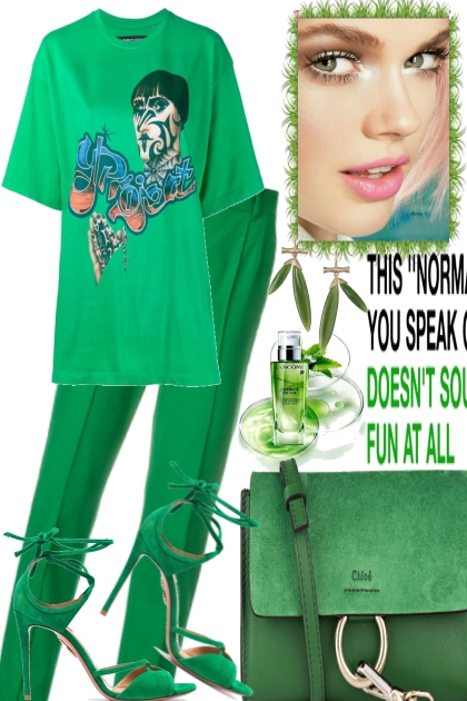 Take it easy, but green- Модное сочетание