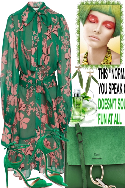 GREEN THE COLOR FOR SPRING- Kreacja