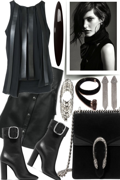 LADY IN BLACK- Combinazione di moda