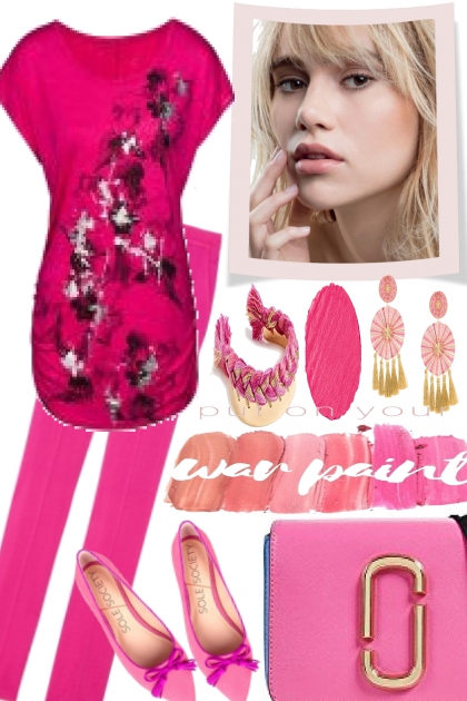 Pink is always a good choice- combinação de moda