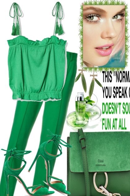 FOR GREEN LOVERS- Fashion set