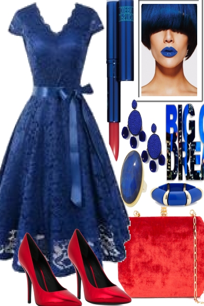 THE BLUES AND THE RED- Combinaciónde moda