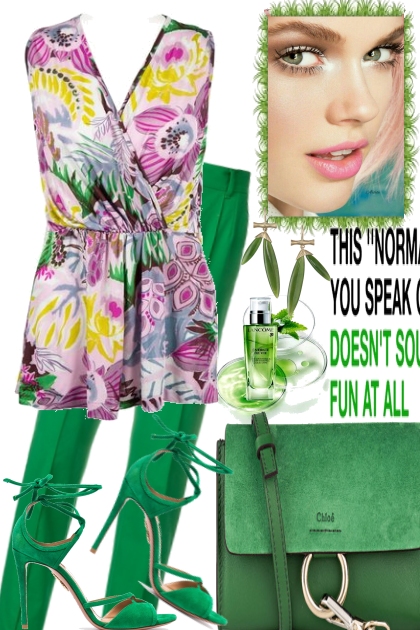 COLOR FOR GREEN- Fashion set